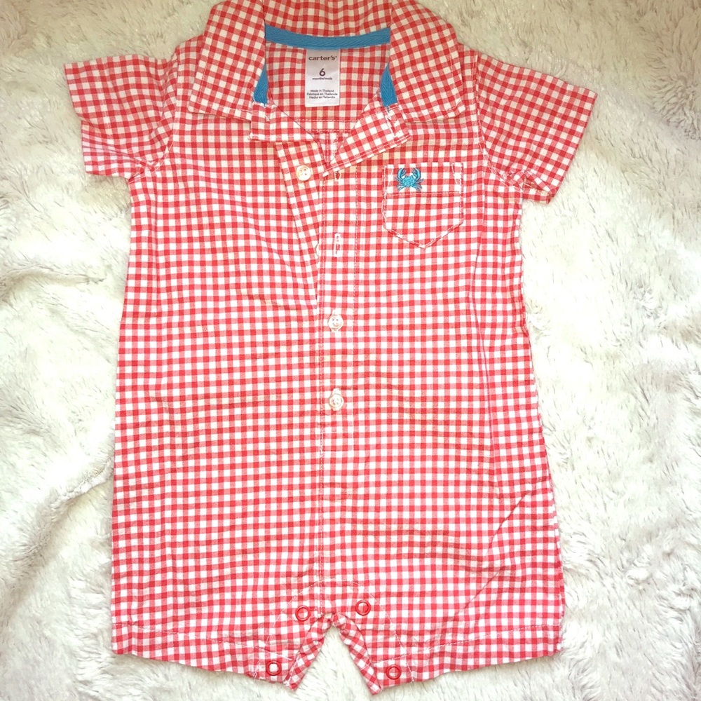 Carter’s Button-Up, Collared One Piece 6 mo